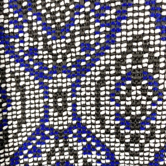 Long Tall Sally Boho Printed Blue Jacquard Open Blazer Jacket 18 - Picture 8 of 10